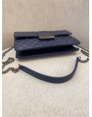 CHANEL QUILTED LAMBSKIN LEATHER SMALL CC UNIVERSITY TOP HANDLE FLAP CHAIN BAG