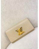 LOUIS VUITTON TWIST WALLET BEIGE EPI LEATHER LONG WALLET 