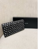 (BRAND NEW) YSL YVES SAINT LAURENT SODIAC PRINT BIFOLD LONG WALLET -FULL SET-