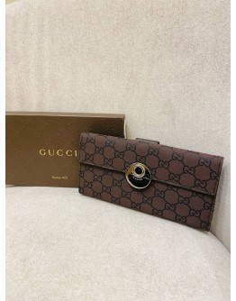 (BRAND NEW) GUCCI GG MONOGRAM ECLIPSE CONTINETAL BIFOLD LONG WALLET -FULL SET-