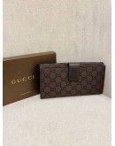 (BRAND NEW) GUCCI GG MONOGRAM ECLIPSE CONTINETAL BIFOLD LONG WALLET -FULL SET-