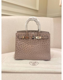 HERMES BIRKIN 30 OSTRICH LEATHER SHW