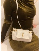 (LIKE NEW) YSL SAINT LAURENT MINI NOLITA IN LAMBSKIN LEATHER CROSSBODY BAG