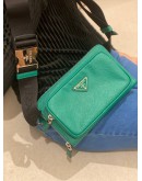 (LIKE NEW) PRADA GREEN BUMBAG SAFFIANO LEATHER  