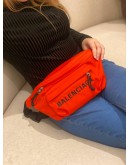 (LIKE NEW) BALENCIAGA RED NYLON BUMBAG 