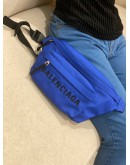 (LIKE NEW) BALENCIAGA BLUE NYLON BUMBAG     