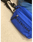 (LIKE NEW) BALENCIAGA BLUE NYLON BUMBAG     