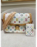 LOUIS VUITTON SOLOGNE MULTICOLOR MONOGRAM CROSSBODY BAG WITH NOTE BOOK 