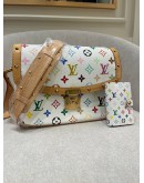 LOUIS VUITTON SOLOGNE MULTICOLOR MONOGRAM CROSSBODY BAG WITH NOTE BOOK 