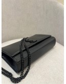 YSL SAINT LAURENT MEDIUM KATE IN BLACK PEBBLED LEATHER CHAIN BAG