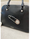 VERSUS VERSACE SAFETY-PIN 2 WAY SHOULDER BAG IN BLACK 