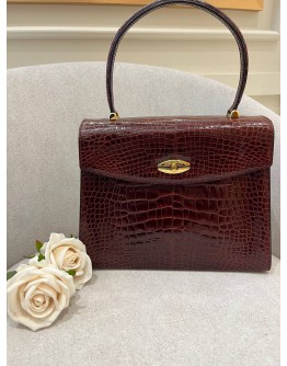 LOUIS VUITTON CROCODILE CLASSIC TOP HANDLE BAG