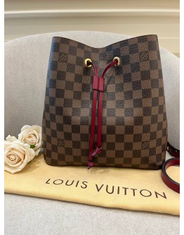 LOUIS VUITTON NEO NEO RED POUDRE BUCKET BAG