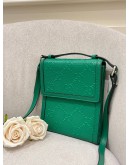 GUCCI EMBOSSED PERFORATED FLAP CROSSBODY BAG 