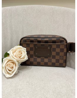 LOUIS VUITTON BROWN DAMIER EBENE CANVAS BROOKLYN BUMBAG