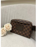 LOUIS VUITTON BROWN DAMIER EBENE CANVAS BROOKLYN BUMBAG