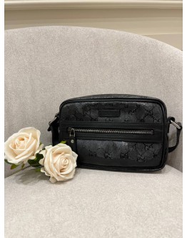 (LIKE NEW) GUCCI BLACK GG IMPRIME CROSSBODY BAG