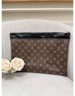 LOUIS VUITTON BROWN MONOGRAM MACASSAR DISCOVERY DAILY POCHETTE