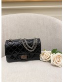 CHANEL REISSUE 224 PATENT DOUBLE SMALL FLAP BAG SHW