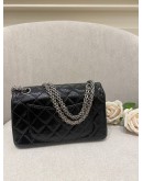 CHANEL REISSUE 224 PATENT DOUBLE SMALL FLAP BAG SHW