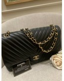 CHANEL JUMBO CLASSIC CHEVRON LAMBSKIN LEATHER DOUBLE FLAP BAG