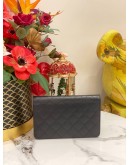 (LIKE NEW) CHANEL CAMBON LINE WALLET ON CHAIN IN LAMBSKIN BLACK LEATHER -FULL SET-