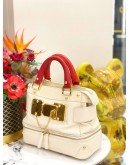 CHRISTIAN LACROIX BLING GOLD SATCHEL LEATHER BAG 