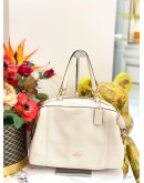 COACH WHITE HANDLE BAG WITH STRAP