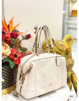 COACH WHITE HANDLE BAG WITH STRAP