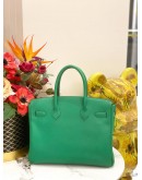 HERMES BIRKIN 30 BAG IN VERT VERTIGO EPSOM LEATHER -FULL SET-