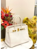 HERMES BIRKIN 30 BAG IN CRAIE EPSOM LEATHER -FULL SET-