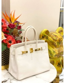HERMES BIRKIN 30 BAG IN CRAIE EPSOM LEATHER -FULL SET-