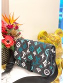 (LIKE NEW) LOUIS VUITTON ARCHY MESSENGER MM IN GRAFITTI MULTICOLOR COATED CANVAS