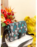 (LIKE NEW) LOUIS VUITTON ARCHY MESSENGER MM IN GRAFITTI MULTICOLOR COATED CANVAS