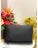 (LIKE NEW) VERSACE MEDUSA POUCH IN BLACK CALFSKIN LEATHER