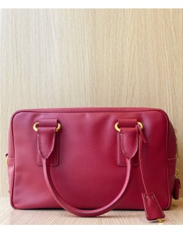 PRADA SAFFIANO LEATHER HANDLE RED BAG