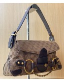 GUCCI HORSEBIT GG CANVAS SHOULDER BAG