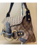 GUCCI HORSEBIT GG CANVAS SHOULDER BAG