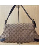 GUCCI HORSEBIT GG CANVAS SHOULDER BAG