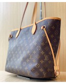 LOUIS VUITTON NEVERFULL GM TOTE BAG IN MONOGRAM COATED CANVAS