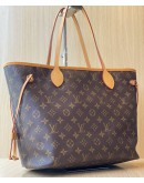 LOUIS VUITTON NEVERFULL GM TOTE BAG IN MONOGRAM COATED CANVAS