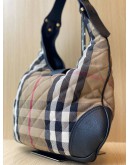 BURBERRY HOUSE CHECK CANVAS BROOK HOBO BAG