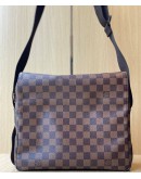 LOUIS VUITTON NAVIGLIO BROWN DAMIER EBENE CANVAS MESSENGER BAG