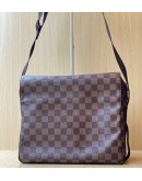 LOUIS VUITTON NAVIGLIO BROWN DAMIER EBENE CANVAS MESSENGER BAG