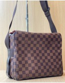 LOUIS VUITTON NAVIGLIO BROWN DAMIER EBENE CANVAS MESSENGER BAG