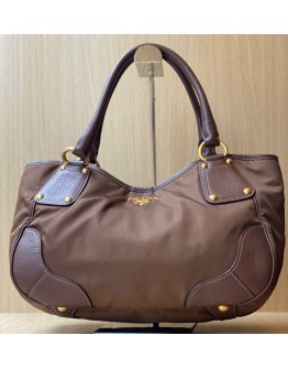 PRADA HANDLE BROWN BAG