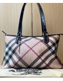  BURBERRY NOVA CHECK CANVAS SHOULDER BAG