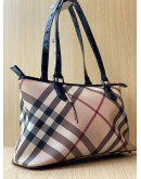  BURBERRY NOVA CHECK CANVAS SHOULDER BAG