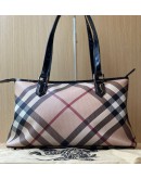  BURBERRY NOVA CHECK CANVAS SHOULDER BAG