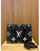  LOUIS VUITTON BLACK MONOGRAM EMPREINTE LEATHER ON THE GO PM